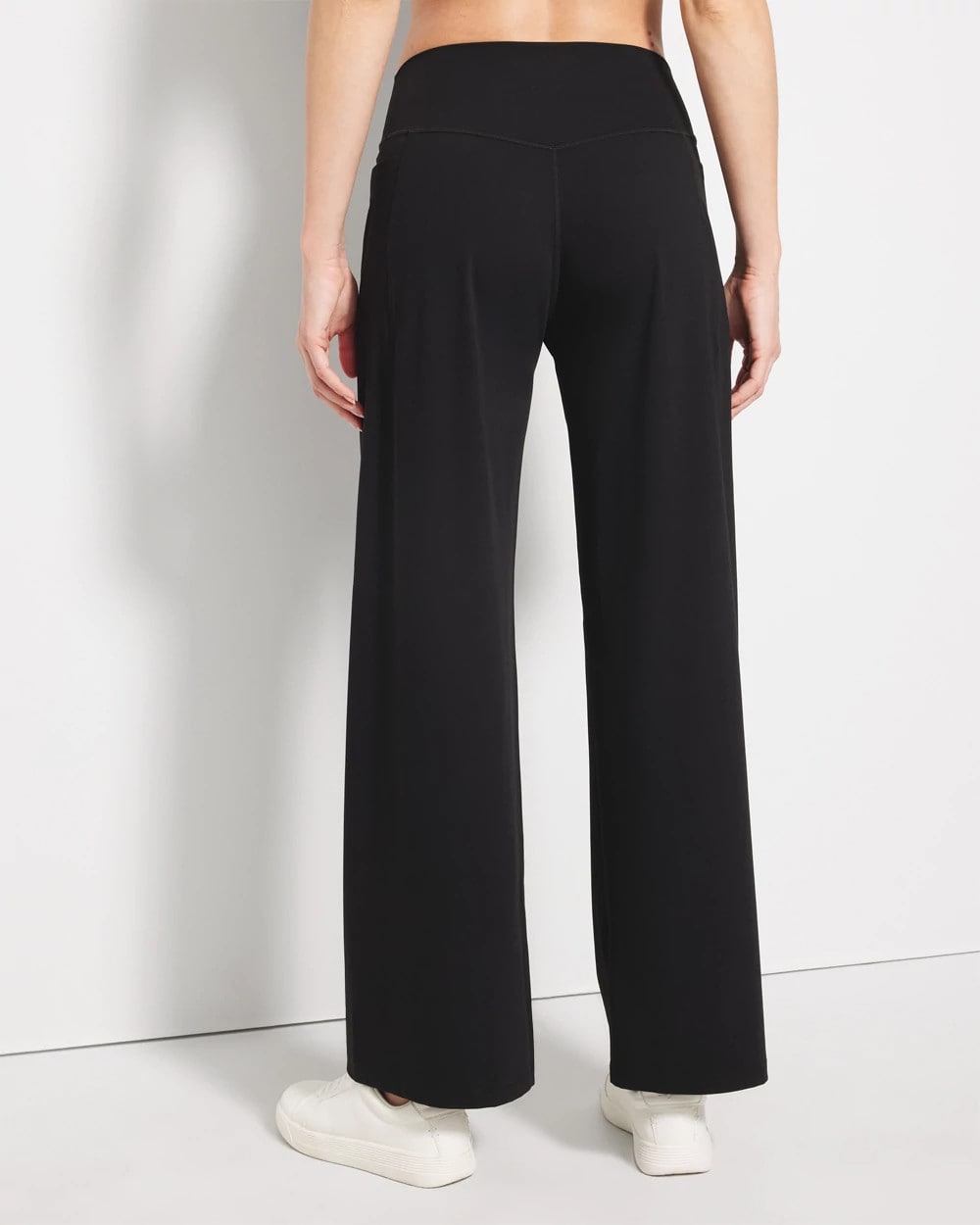 High-Waist Wide-Leg Pants - BLACK | Soma Women