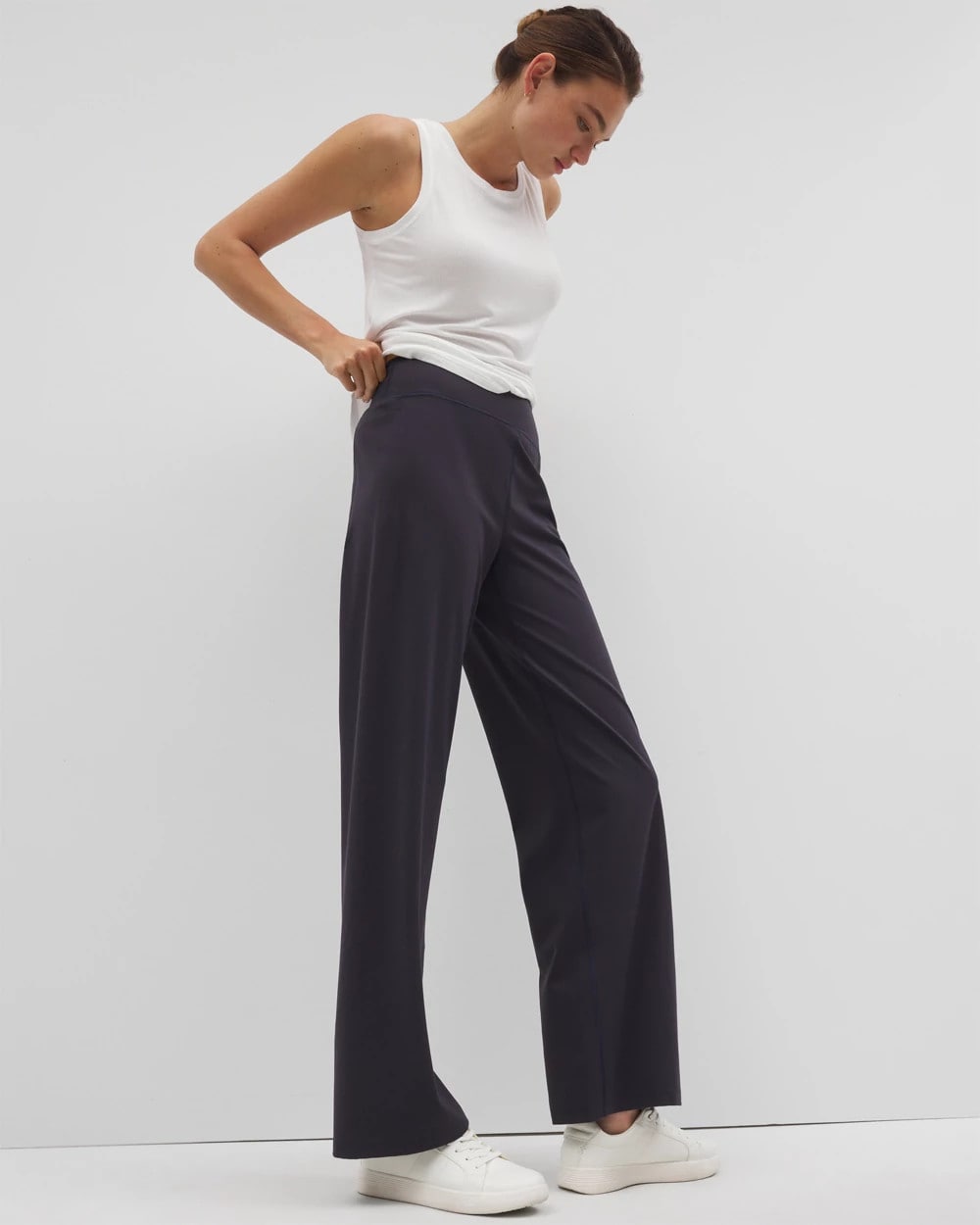 High-Waist Wide-Leg Pants - POLAR NIGHT | Soma Women