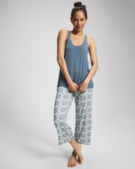Tank + Crop Pants Pajama Set - HAVEN TILE MINI GREEN | Soma Women