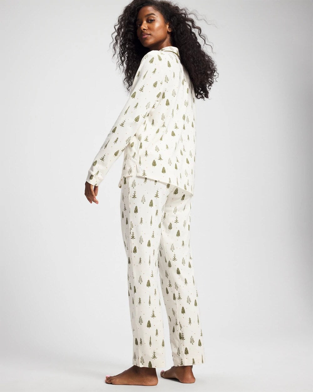 Ankle Pajama Pant - FESTIVE FIRS CHAMP DREAMS | Soma Women