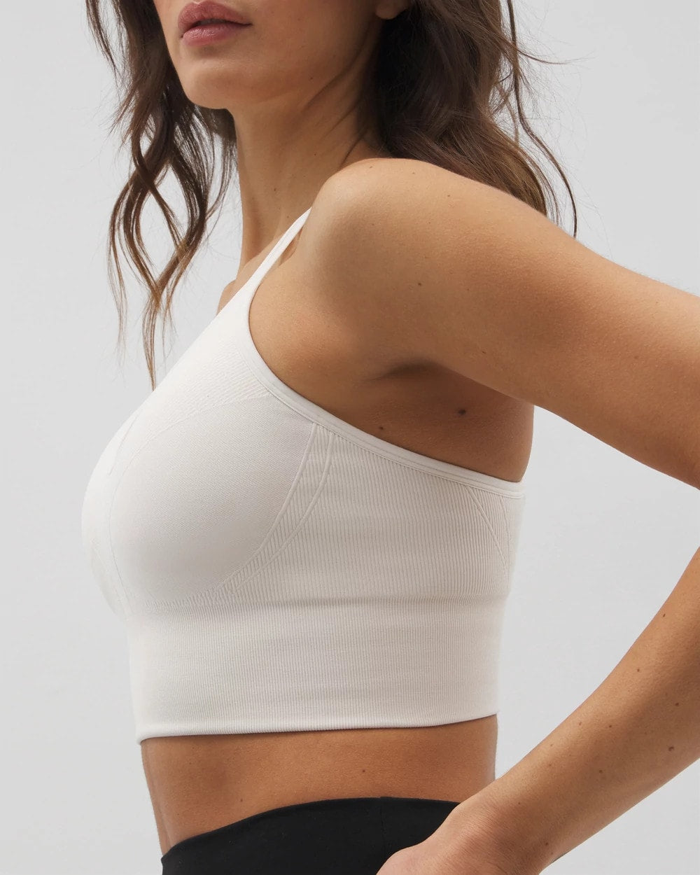 Longline Bra with Strappy Back - COCONUT | Soma Women