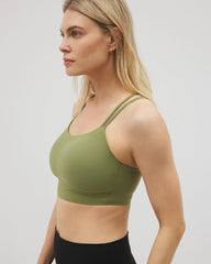 Racerback Yoga Bra - VETIVER GREEN | Soma Women