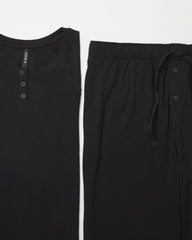 Men's Henley Pajama Top - BLACK | Soma Women
