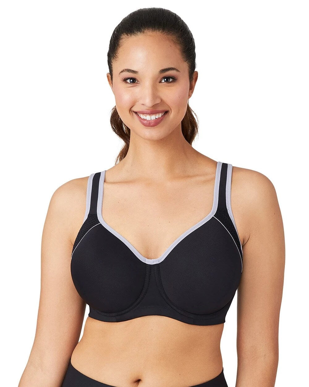 Contour High Impact Sports Bra - BLACK/LILAC GRAY | Soma Women