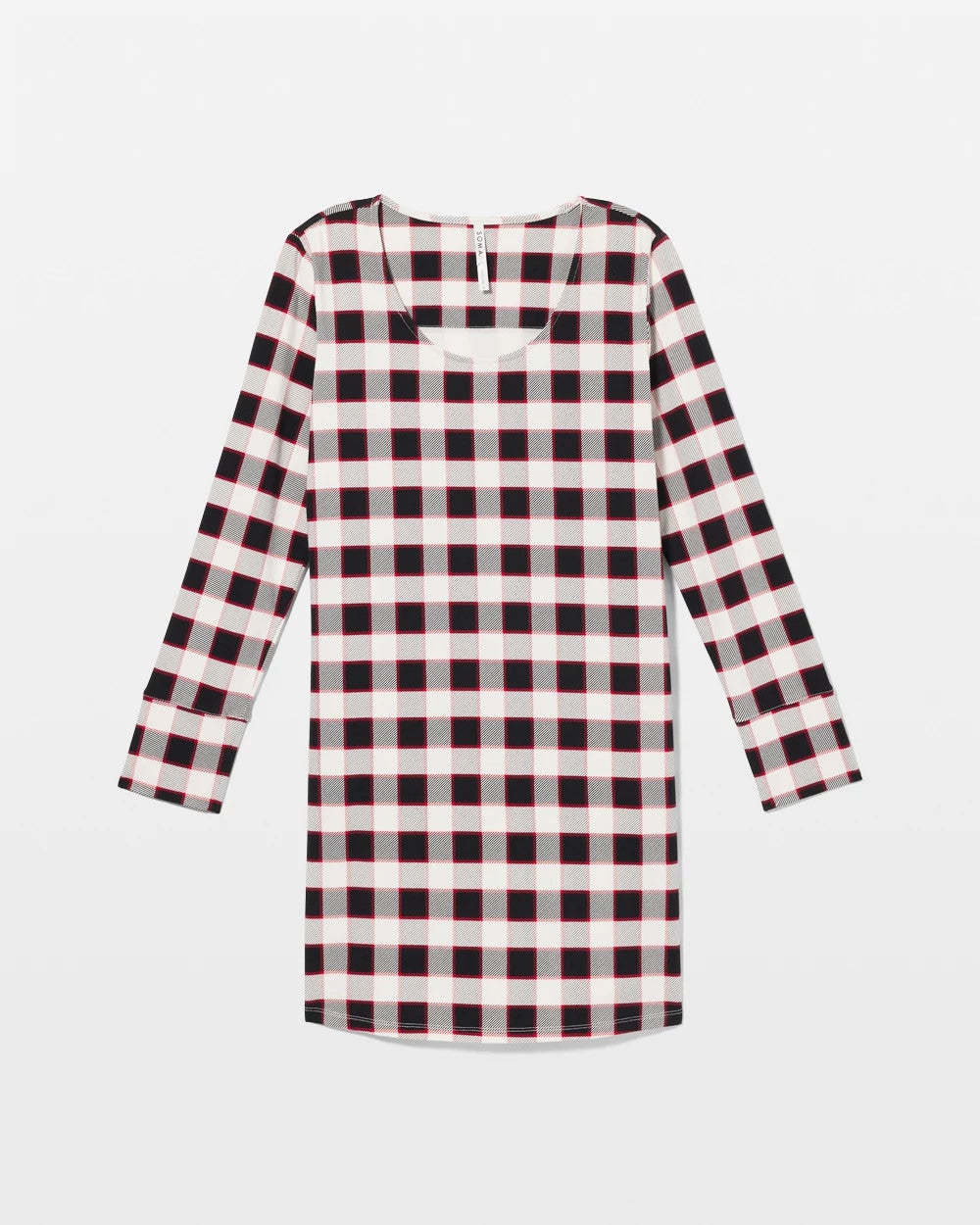 Long-Sleeve Sleepshirt - DREAMSCAPE PLAID BLACK | Soma Women