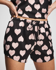 Pajama Shorts - MANDALA HEARTS BLACK | Soma Women