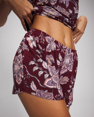 Relaxed Pajama Short - PAISLEY SPLENDOR PLUM | Soma Women