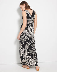 Goddess Maxi Bra Dress - FLY BY NIGHT G BLK PARCH | Soma Women