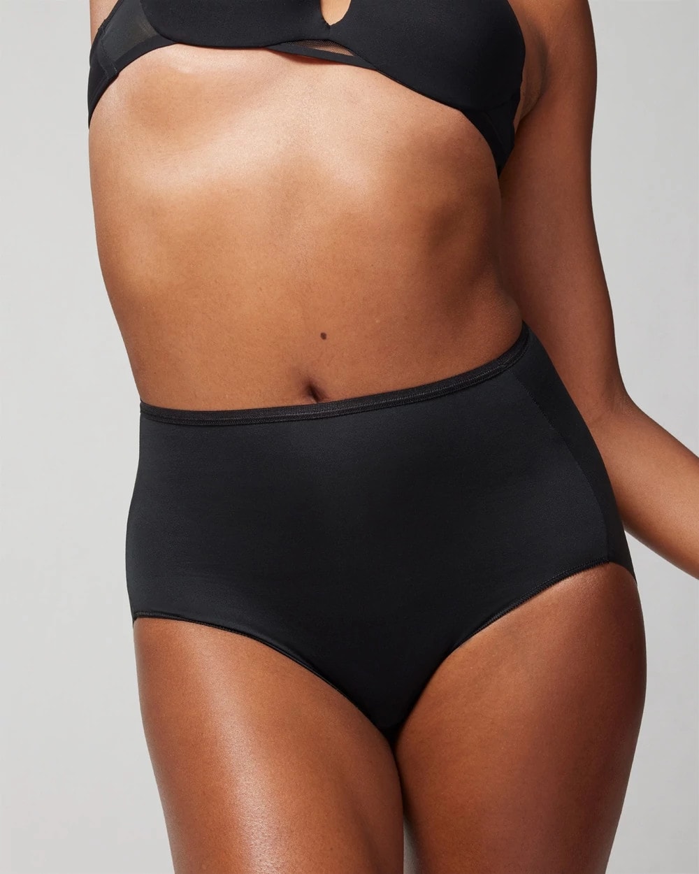 High-Waist Brief Panty - BLACK | Soma Women
