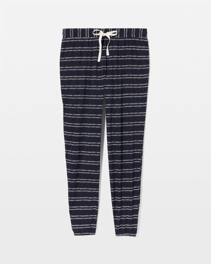 Banded Ankle Pajama Pant - BOHO STRIPE NAVY | Soma Women