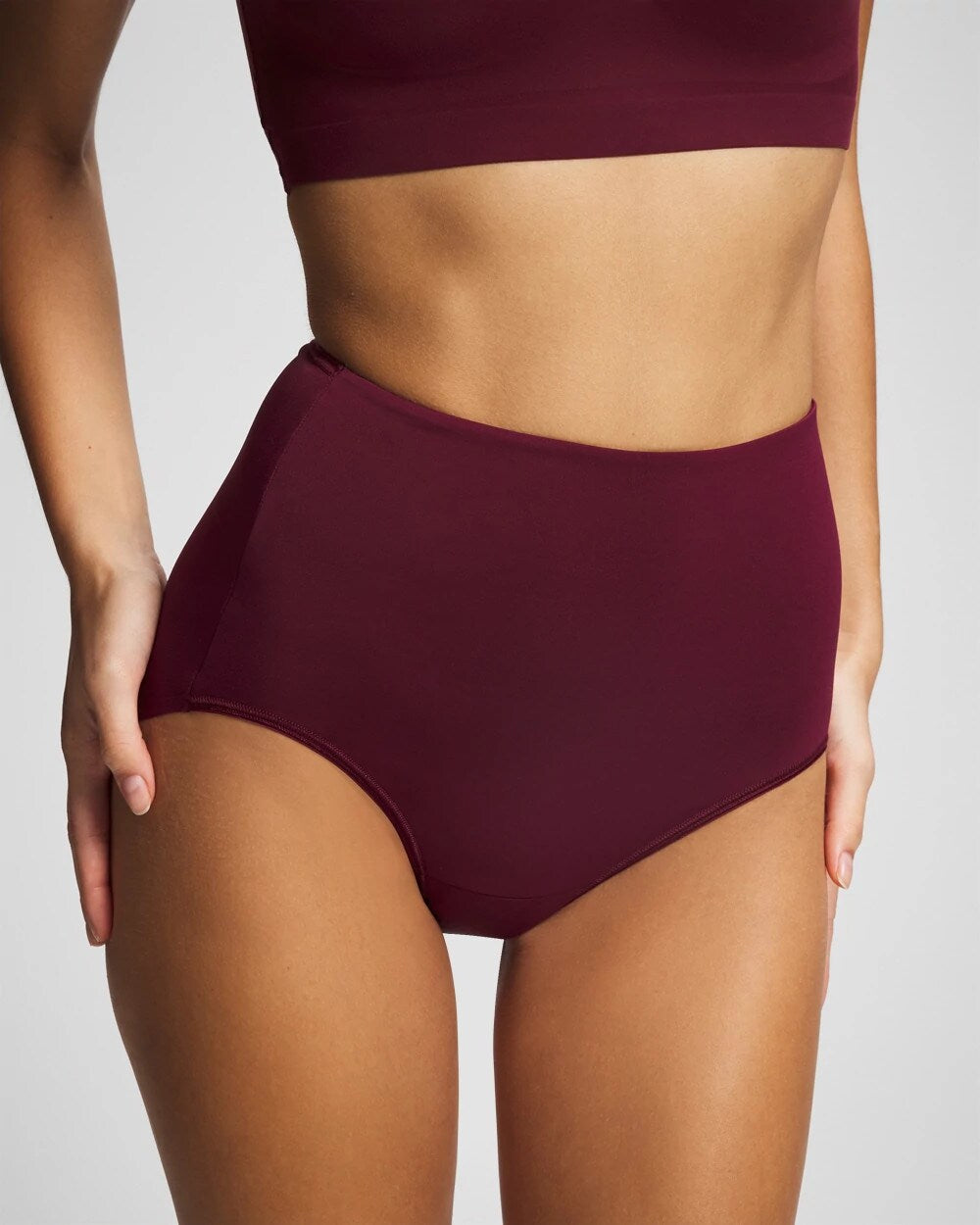 High-Waist Brief Panty - VELVET PLUM | Soma Women