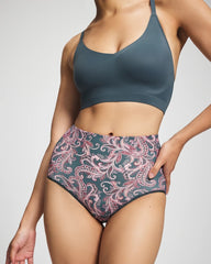 High-Waist Brief Panty - IMPERIAL PAISLEY M PET | Soma Women