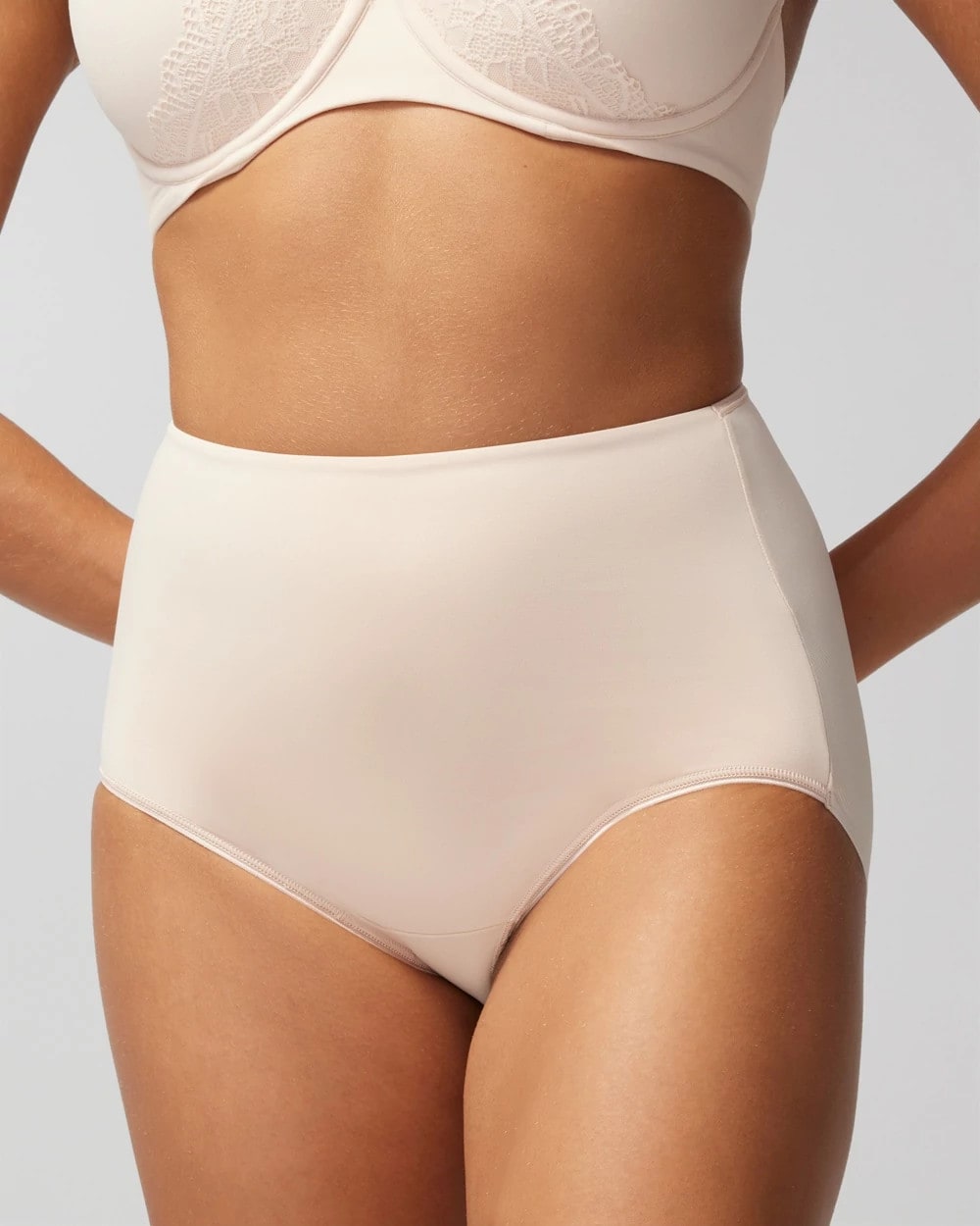 High-Waist Brief Panty - PALE SAND | Soma Women