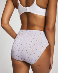 Tummy Modern Brief Panty with Lace - HALF MOON BLUE OPAL | Soma Women