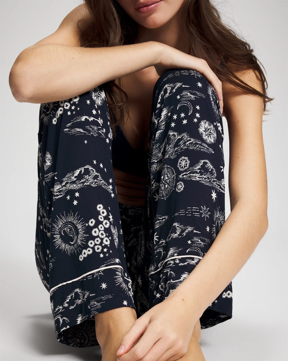Printed Pajama Pant - COSMIC BALLET NAVY | Soma Women