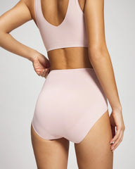 Tummy High-Waist Brief Panty with Lace - PRETTY PINK | Soma Women