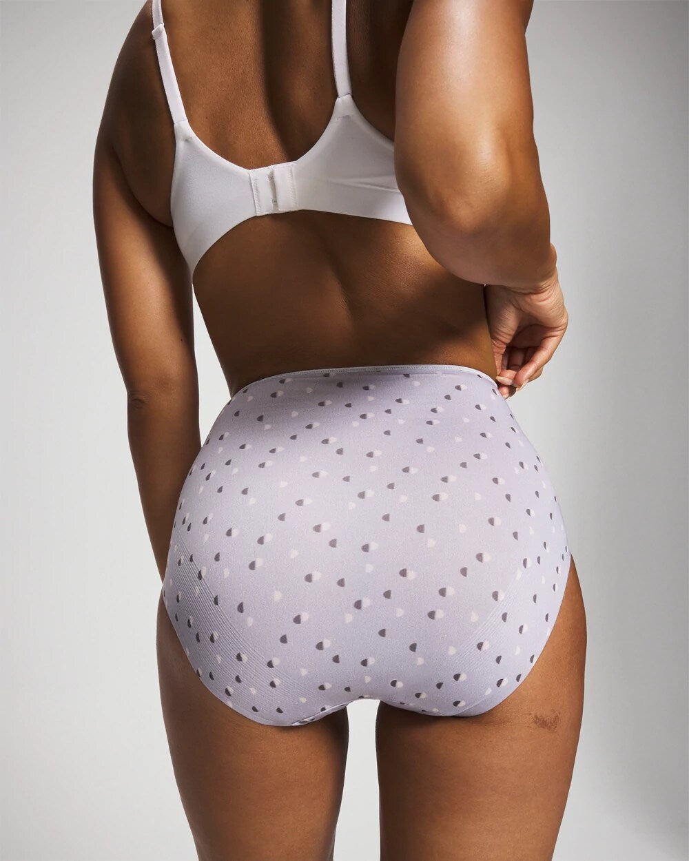 Tummy High-Waist Brief Panty with Lace - HALF MOON BLUE OPAL | Soma Women