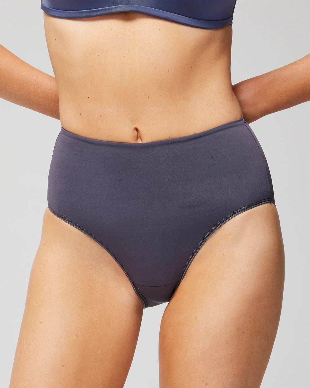 Tummy Modern Brief Panty - GRAY INK | Soma Women