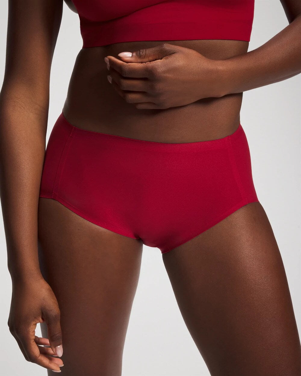 Soft Stretch Modern Brief Panty - PAINT THE TOWN RED | Soma Women