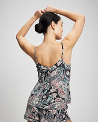 Piped Pajama Cami - REGAL PAISLEY BLACK | Soma Women