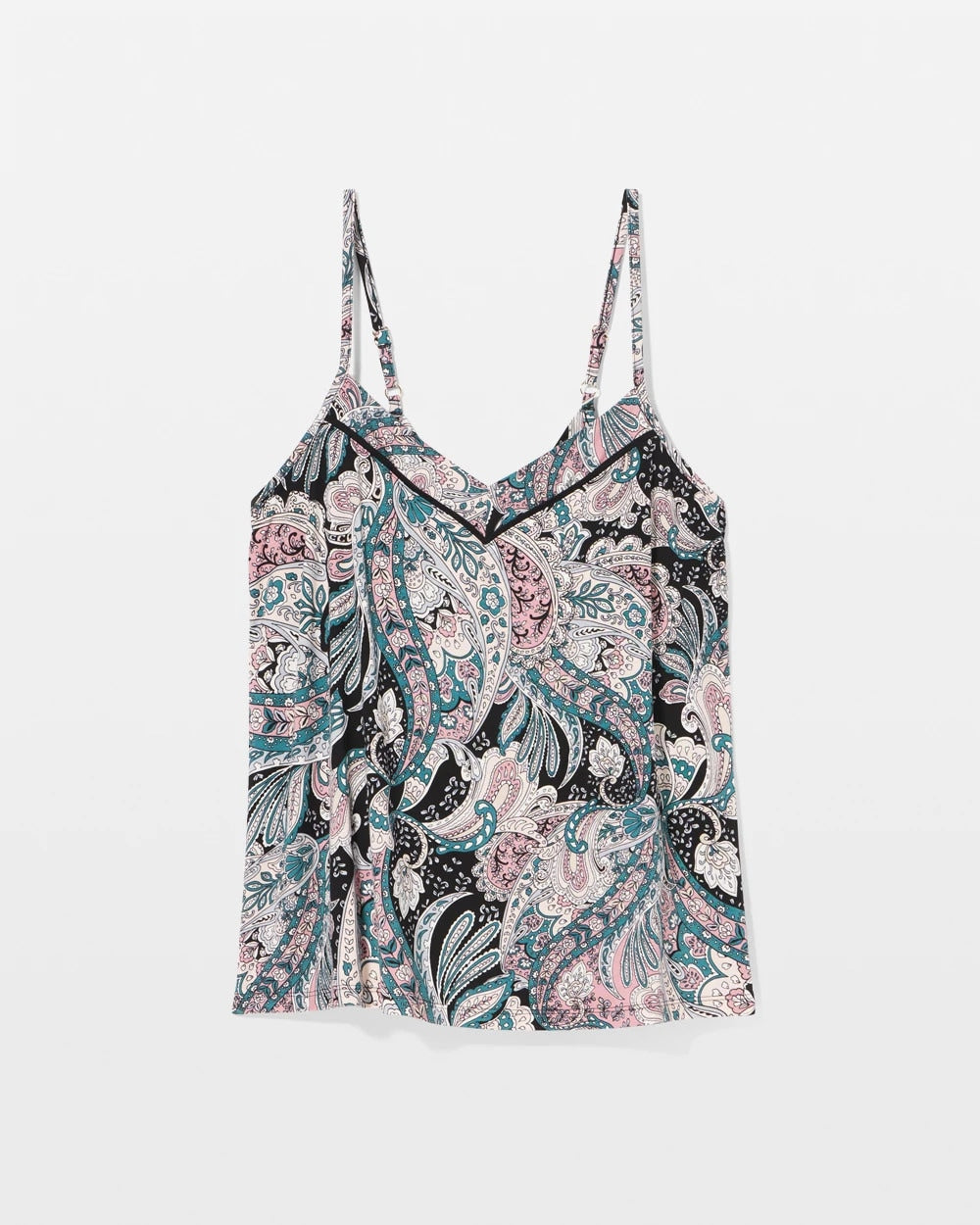 Piped Pajama Cami - REGAL PAISLEY BLACK | Soma Women