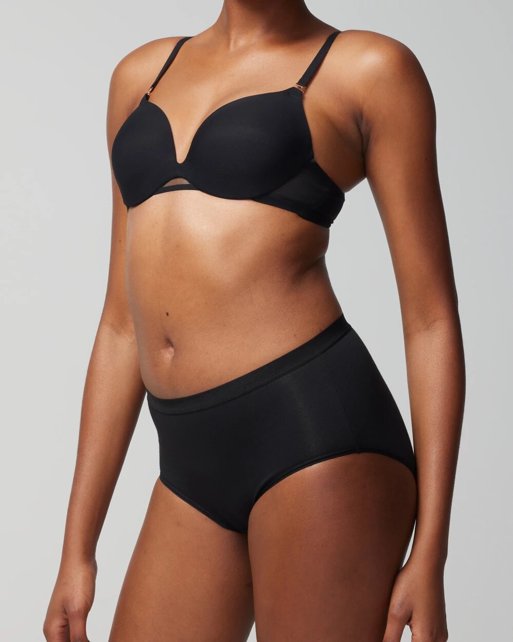 Cotton Modern Brief Panty - BLACK | Soma Women
