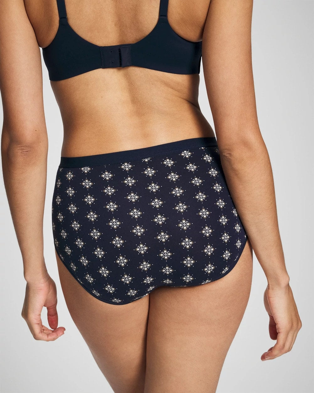 Cotton Modern Brief Panty - BELLE FOULARD MINI NAVY | Soma Women