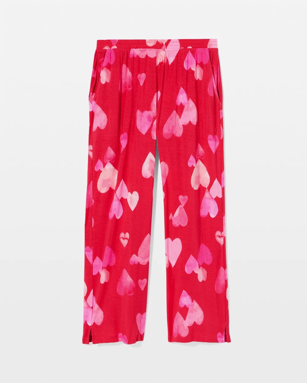 Cropped Pajama Pants - WHOLE LOTTA LOVE RED | Soma Women