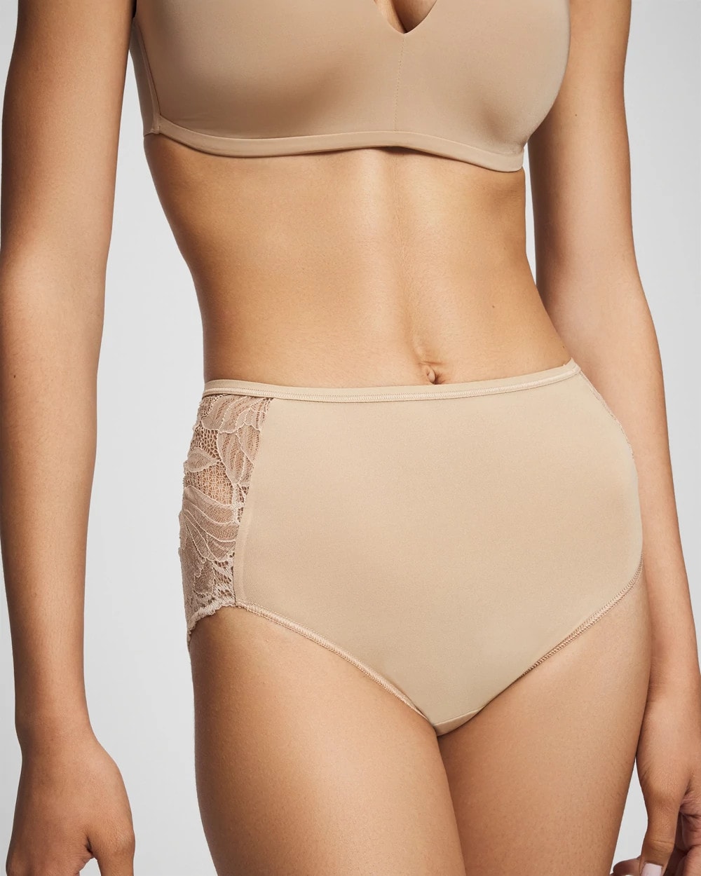 Lace Back Modern Brief Panty - WARM AMBER | Soma Women