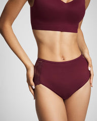 Lace Back Modern Brief Panty - VELVET PLUM | Soma Women