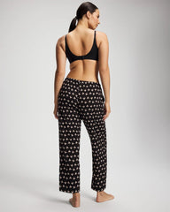 Ankle Pajama Pant - PEACEFUL PETALS BLACK | Soma Women