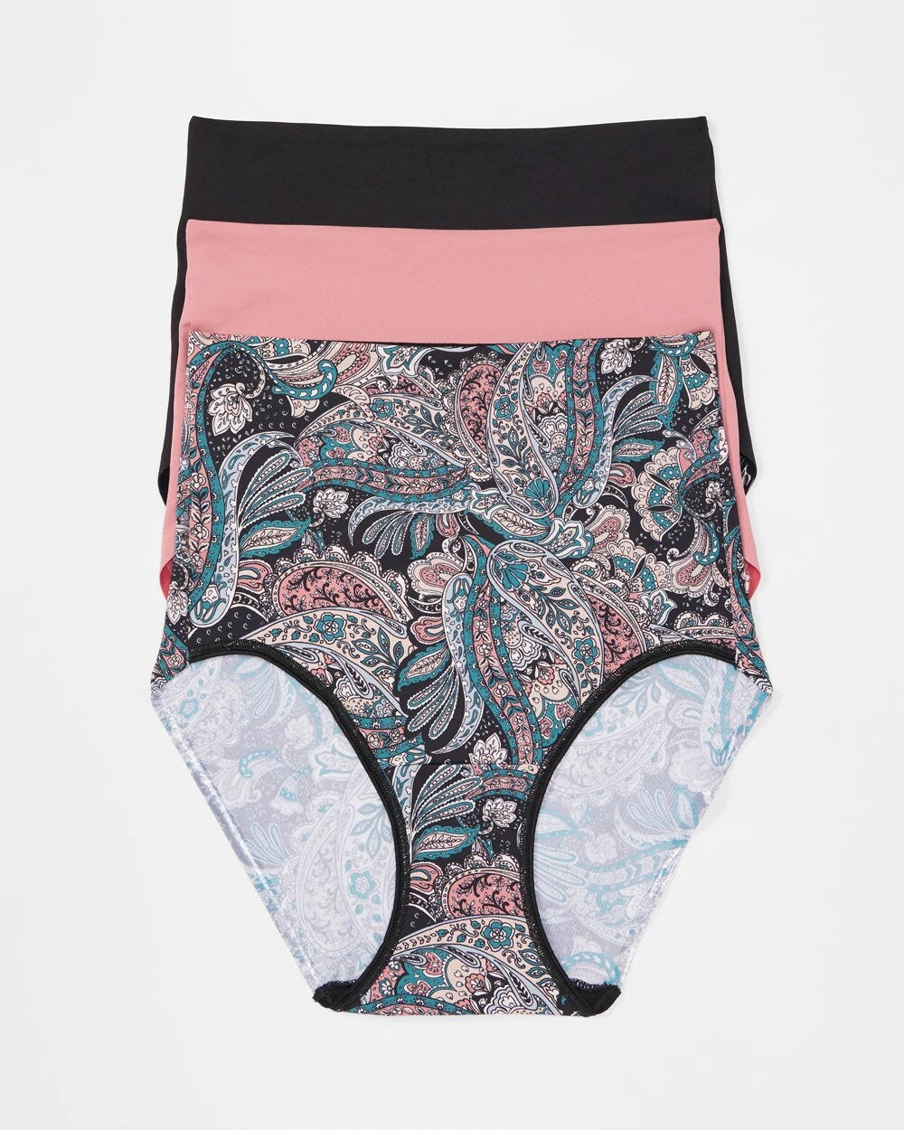 Tummy High-Waist Brief Panty 3 Pack - REGAL PAISLEY MULTI PACK | Soma Women