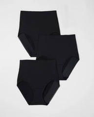 Tummy High-Waist Brief Panty 3 Pack - BLACK MULTI PACK | Soma Women