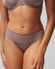 Hipster Panty with Lace - MOCHACCINO | Soma Women