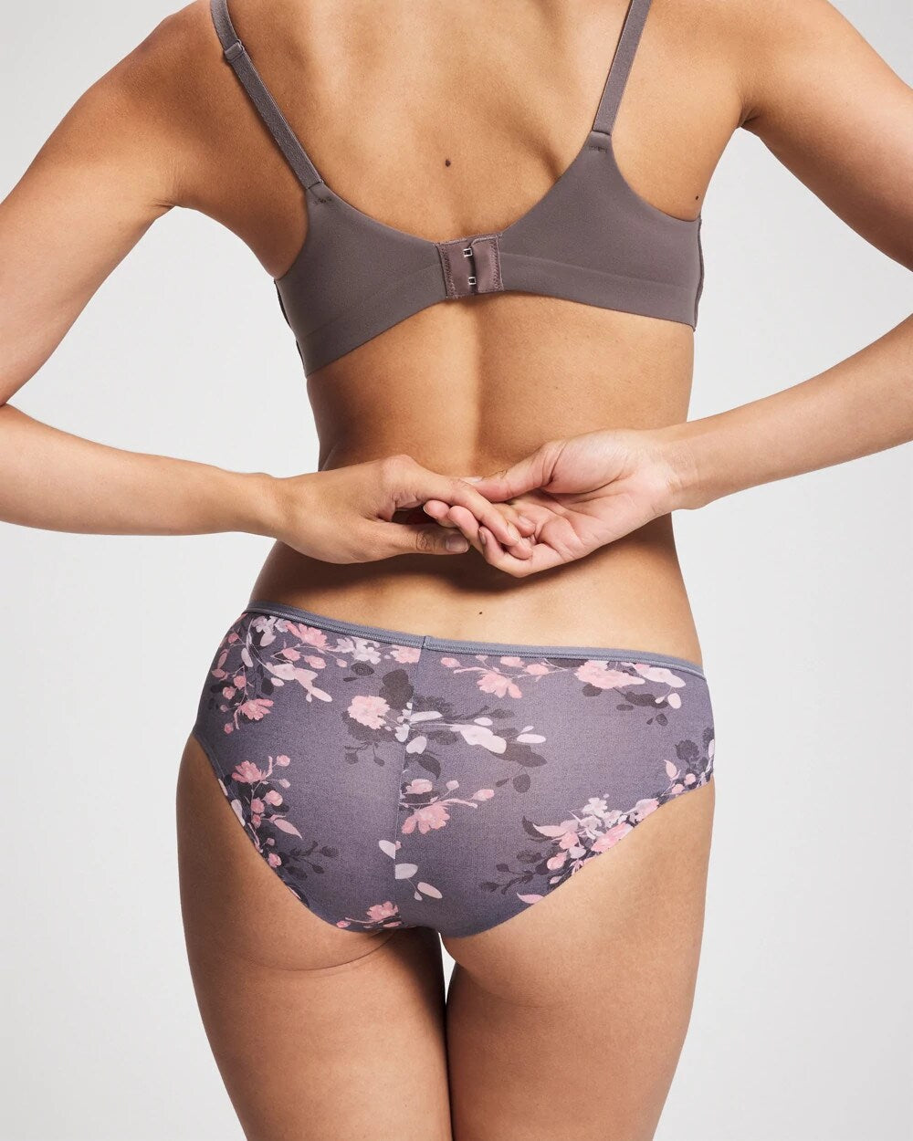 Cheeky Hipster Panty - FLORAL DREAMS MINI GRAY | Soma Women