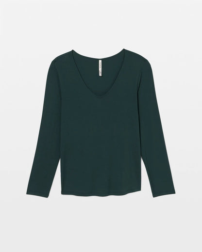 Classic Long Sleeve Pajama Top - GREEN JOLIE | Soma Women