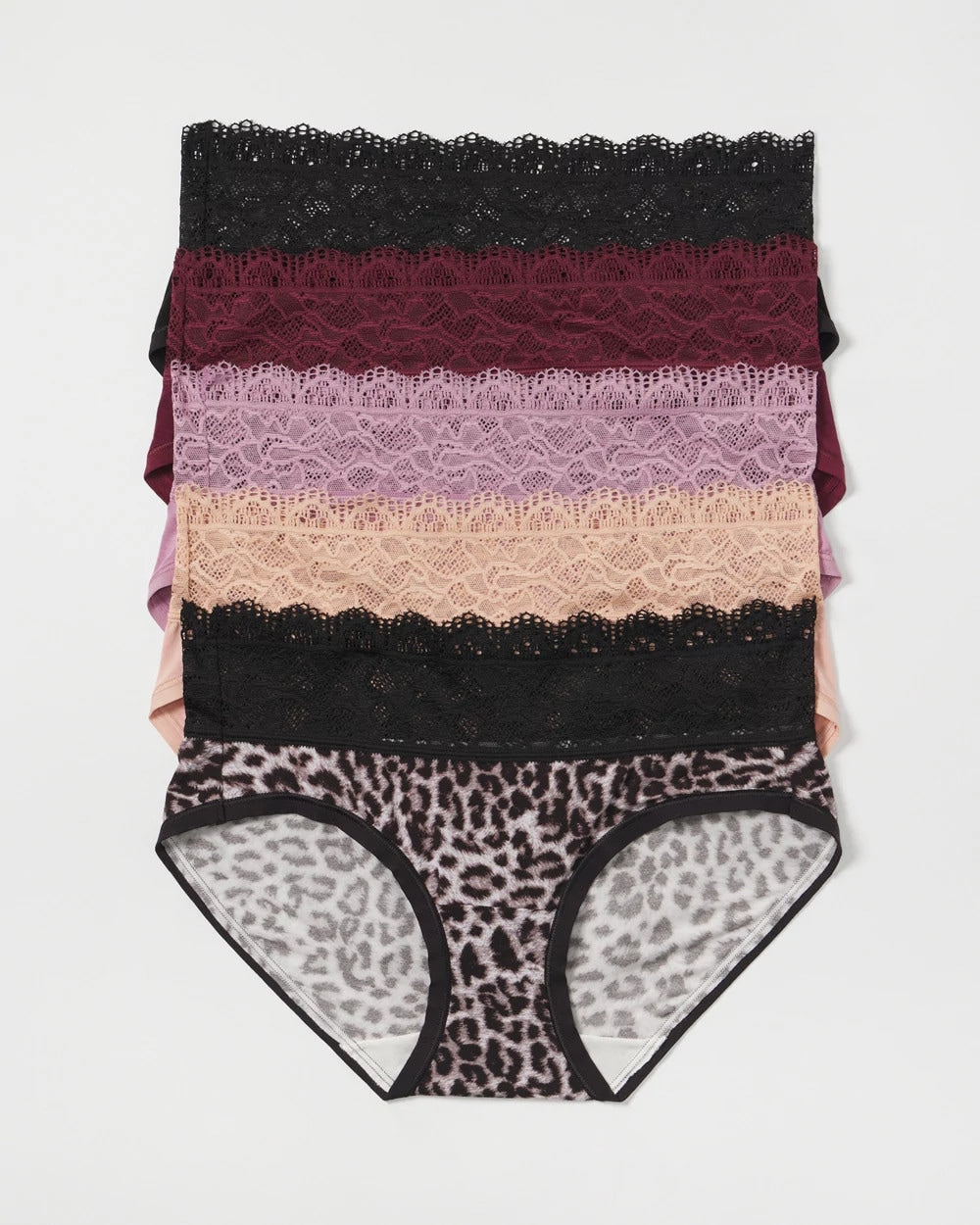 Hipster Panty with Super Soft Enchanting Lace 5 pack - DIVINE LEOPARD MULTI PACK | Soma Women