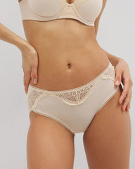 Embraceable Hipster Panty Crochet Lace - PALE SAND | Soma Women