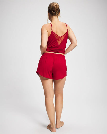 Lace Relaxed Pajama Short - PAINT THE TOWN RED | Soma Women