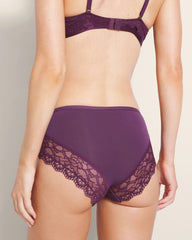 Hipster Panty with Enchanting Lace - BLACKBERRY WINE | Soma Women