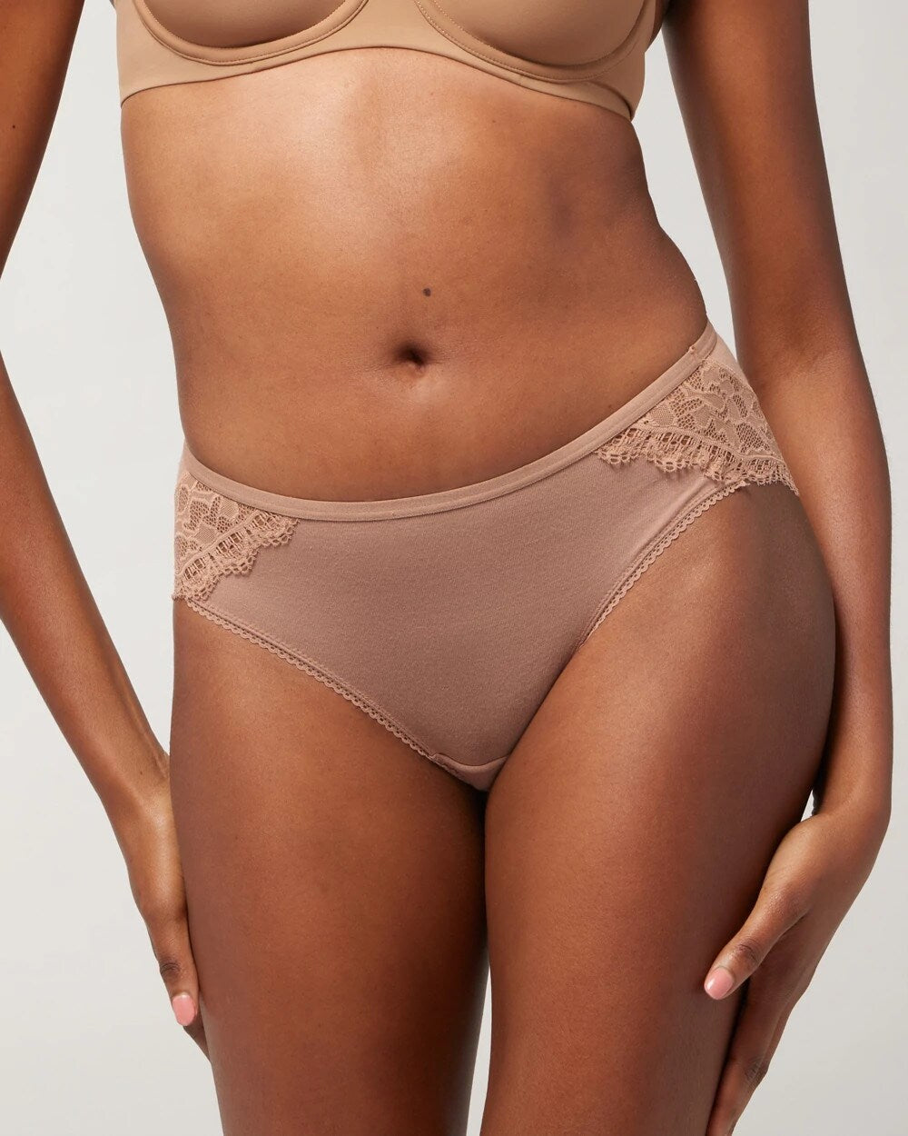 Hipster Panty with Enchanting Lace - WARM SIENNA | Soma Women