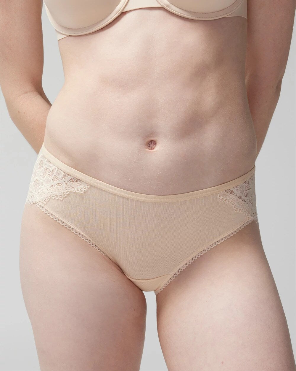 Hipster Panty with Enchanting Lace - PALE SAND | Soma Women