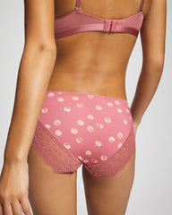 Lace Hipster - WATER SPOTS ANTIQUE PINK | Soma Women