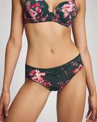 Lace Hipster - COTTAGE FLORAL MINI GREEN | Soma Women