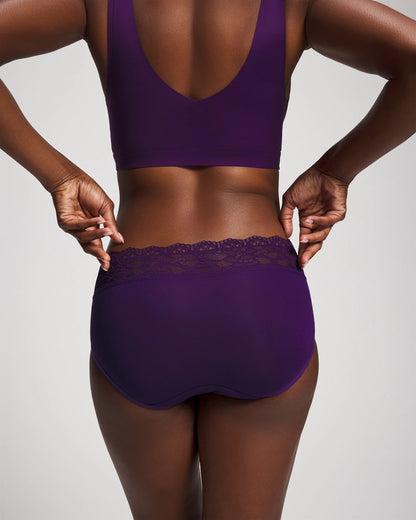 Hipster Panty with Enchanting Lace - MAJESTIC PURPLE | Soma Women