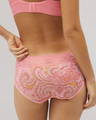 Hipster Panty with Enchanting Lace - SHOW OFF PAISLEY M GUAVA | Soma Women