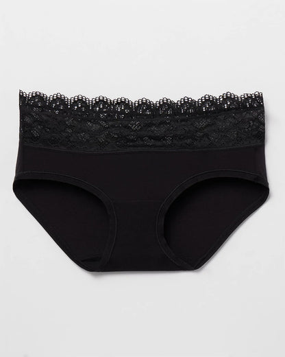 Hipster Panty with Enchanting Lace - BLACK | Soma Women