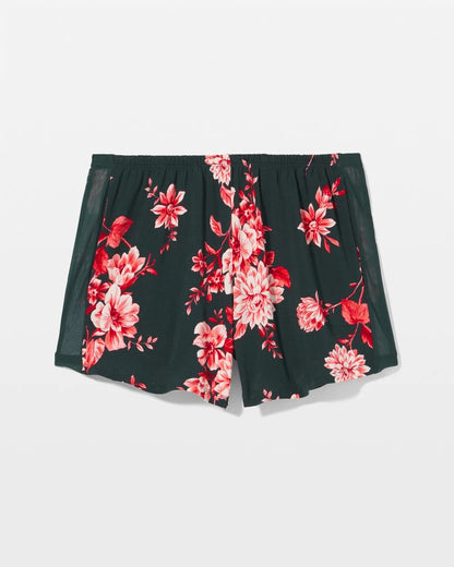 Pajama Short - COTTAGE FLORAL GREEN | Soma Women