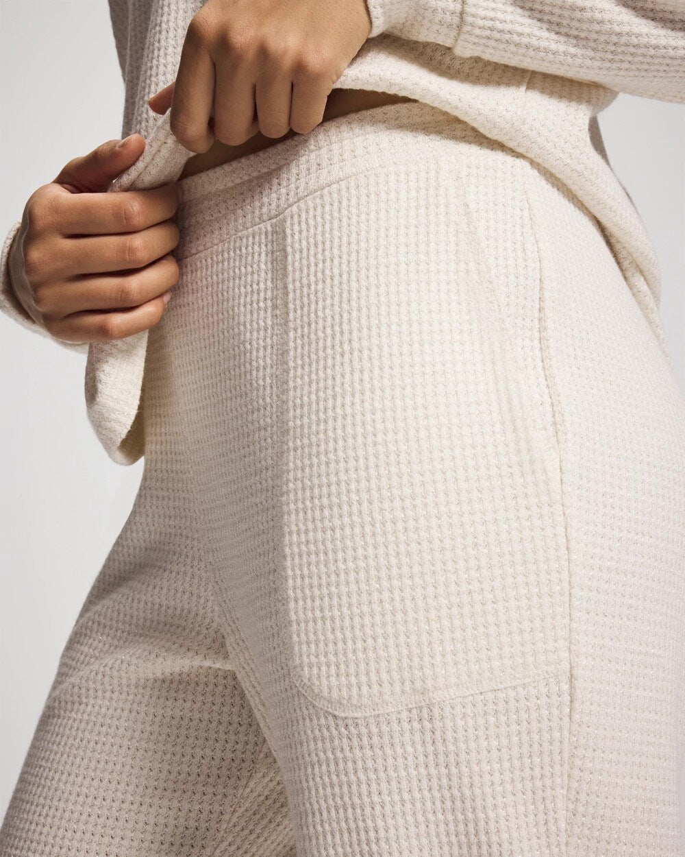Cozy Waffle Banded Pajama Bottom - CHAMPAGNE DREAMS | Soma Women