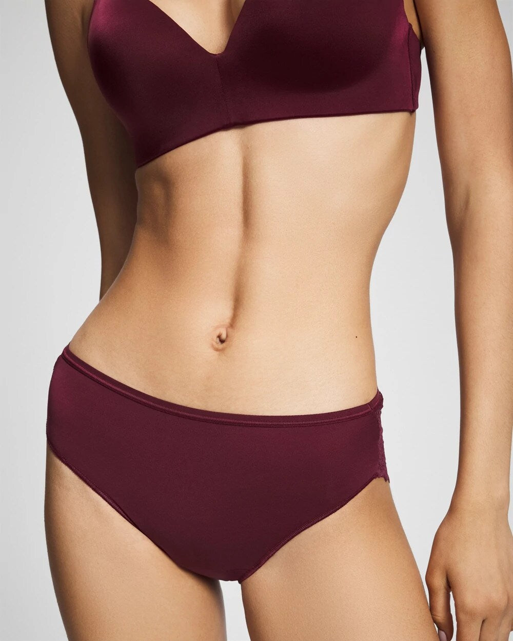 Lace Back Hipster Panty - VELVET PLUM | Soma Women